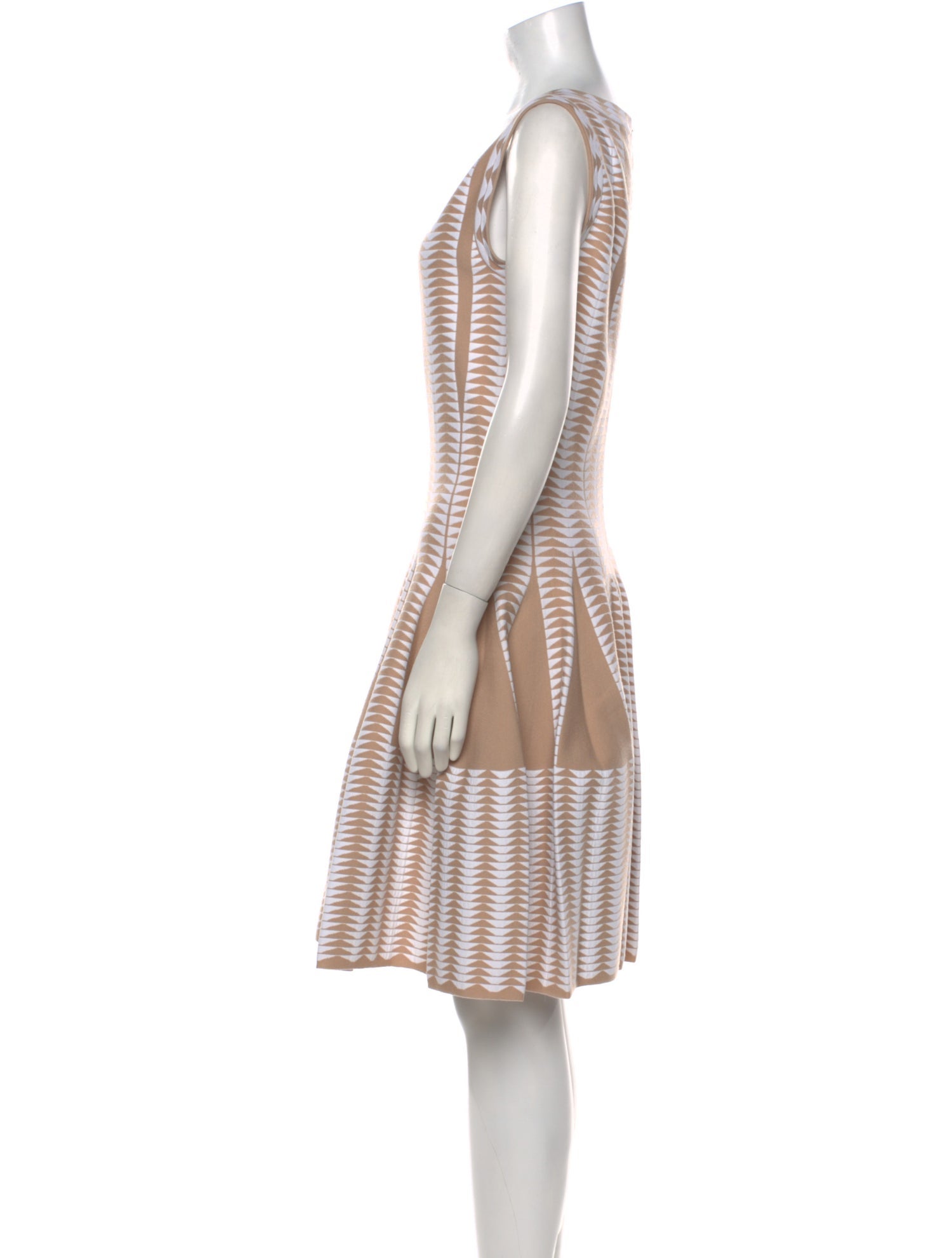 Alaïa Striped Knee-Length Dress