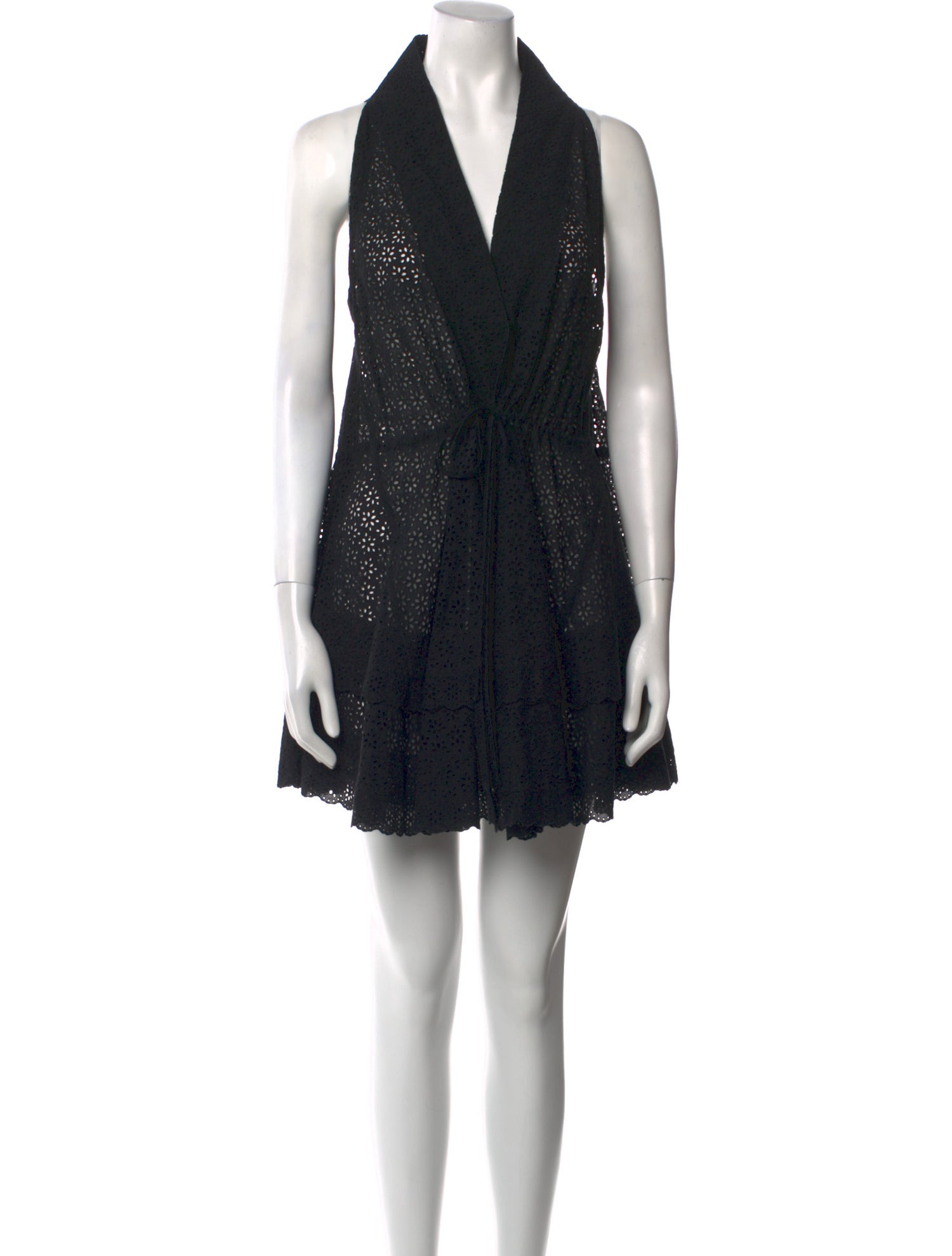 Alaïa V-Neck Mini Dress