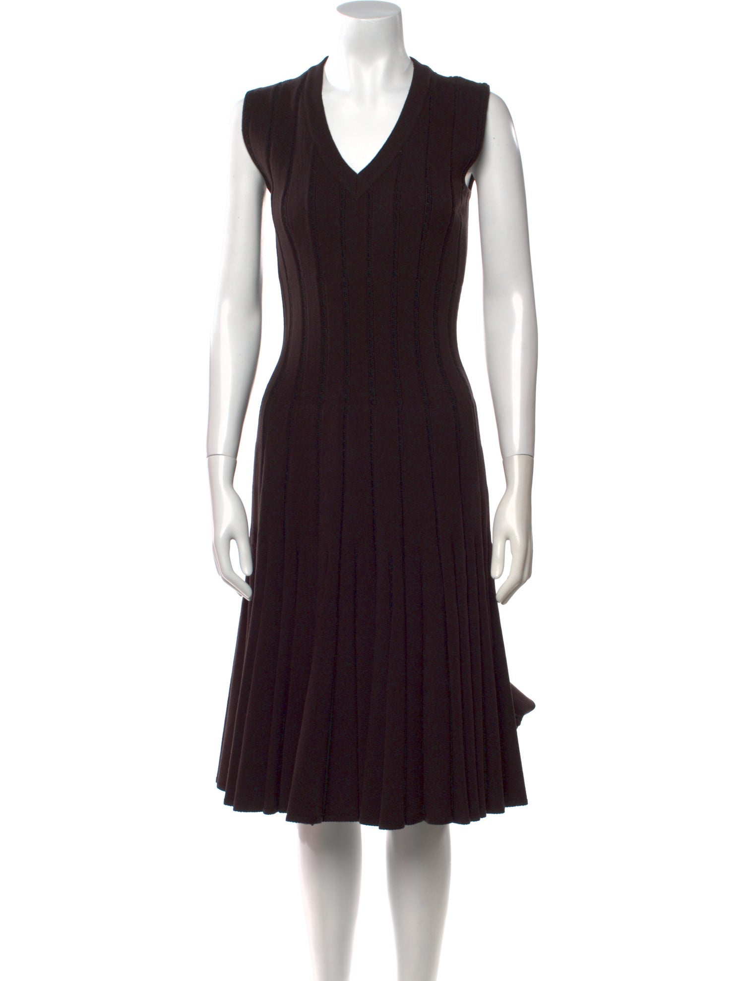 Alaïa Virgin Wool Midi Length Dress