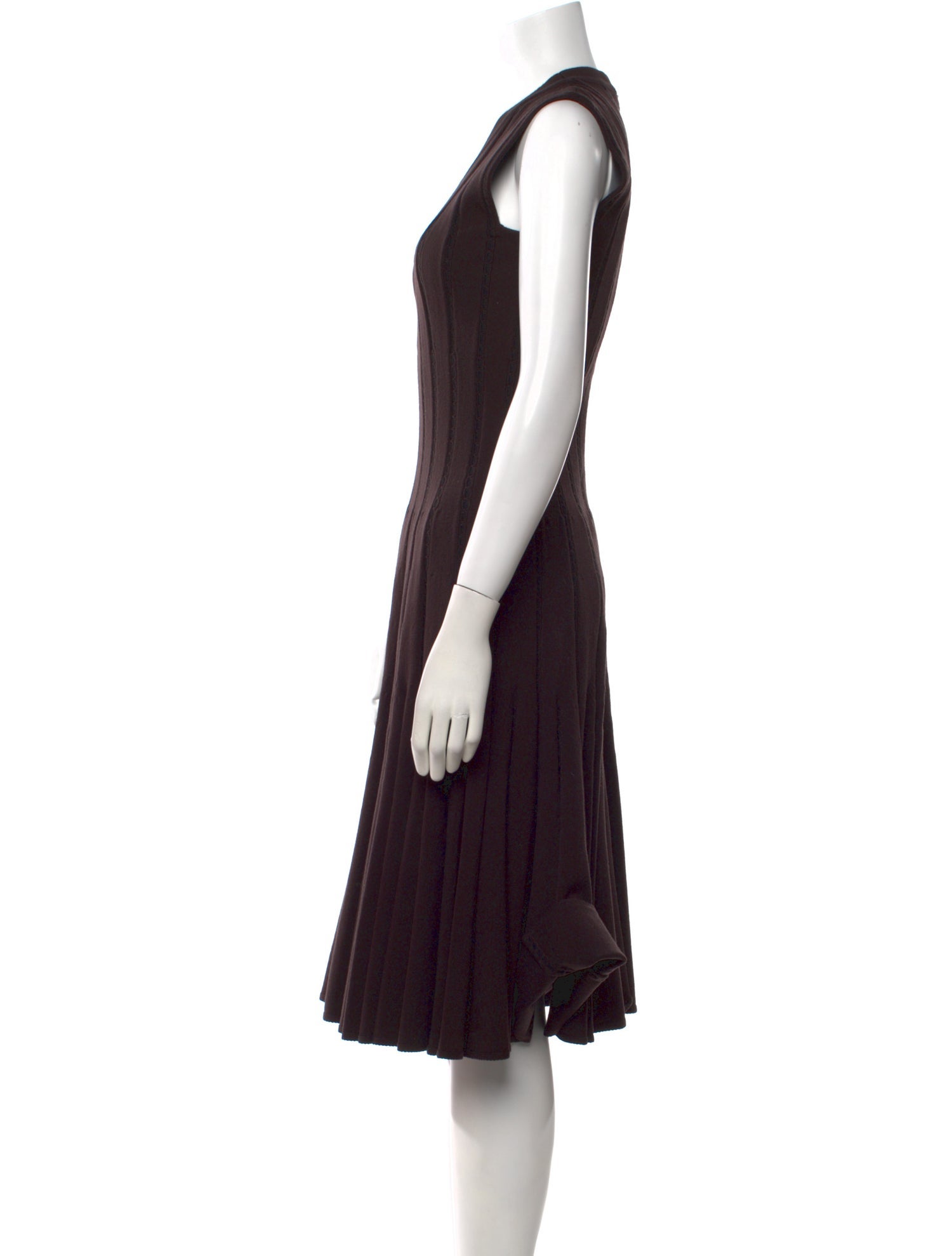 Alaïa Virgin Wool Midi Length Dress