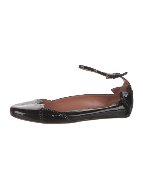 Alaïa Patent Leather Lasercut Accents Flats