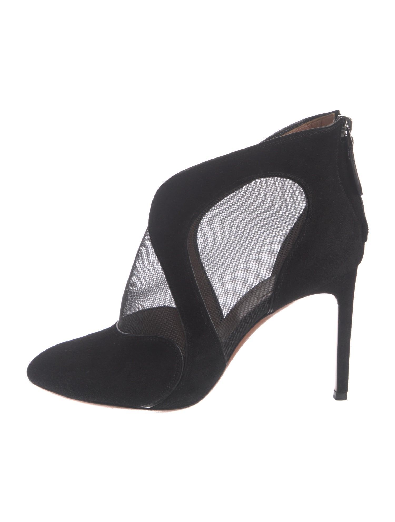 Alaïa Suede Mesh Accents Boots