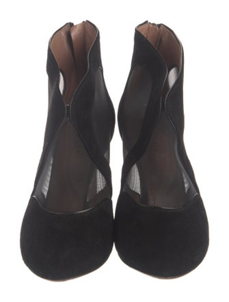Alaïa Suede Mesh Accents Boots