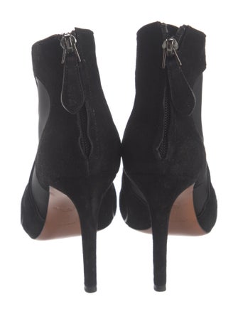Alaïa Suede Mesh Accents Boots