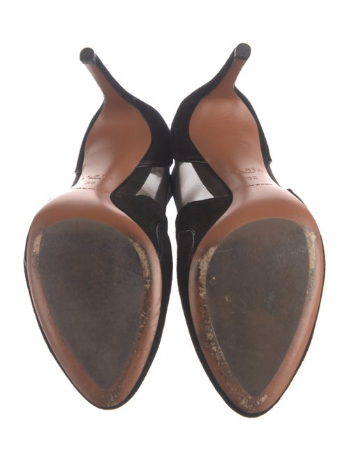 Alaïa Suede Mesh Accents Boots