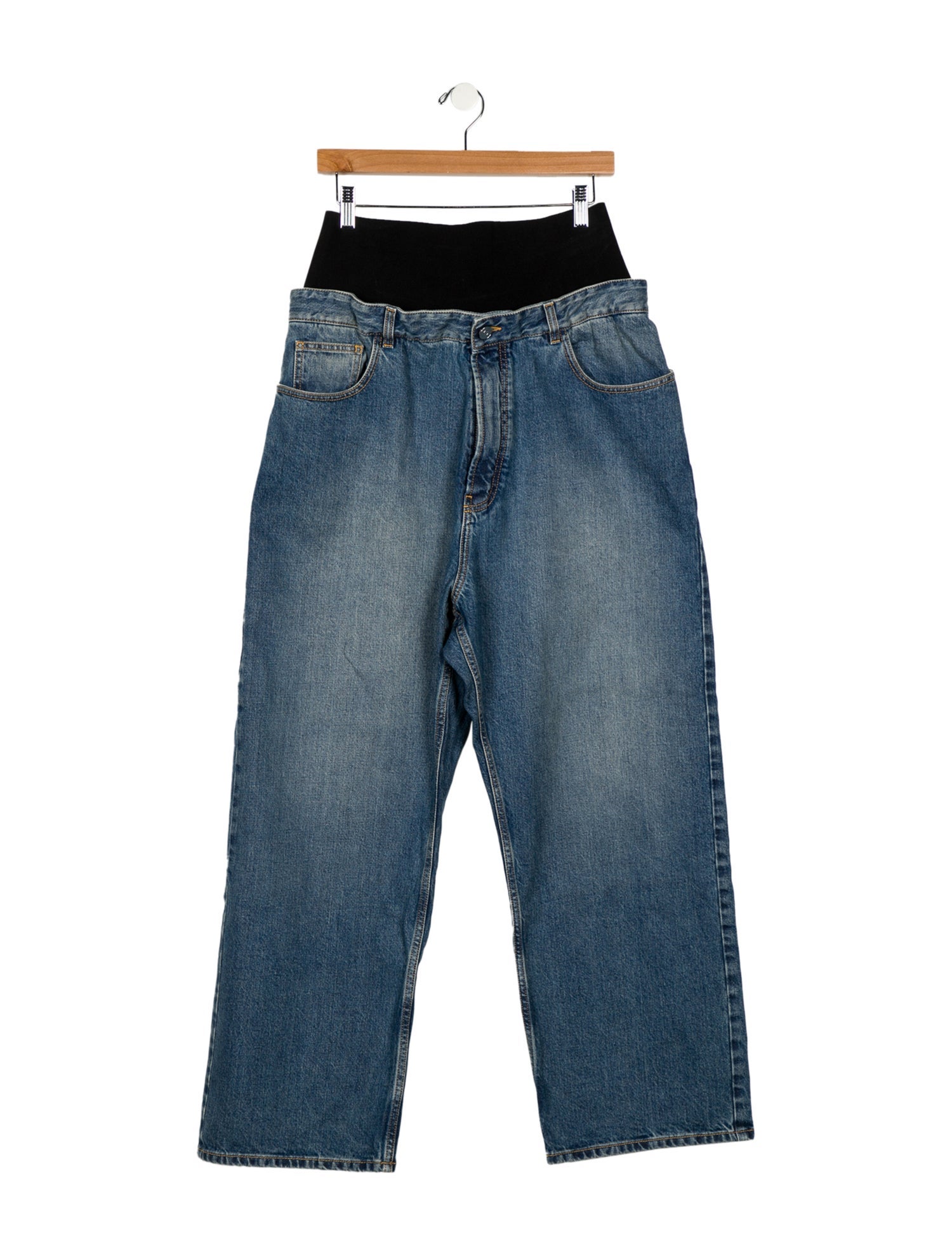 Alaïa High-Rise Wide Leg Jeans