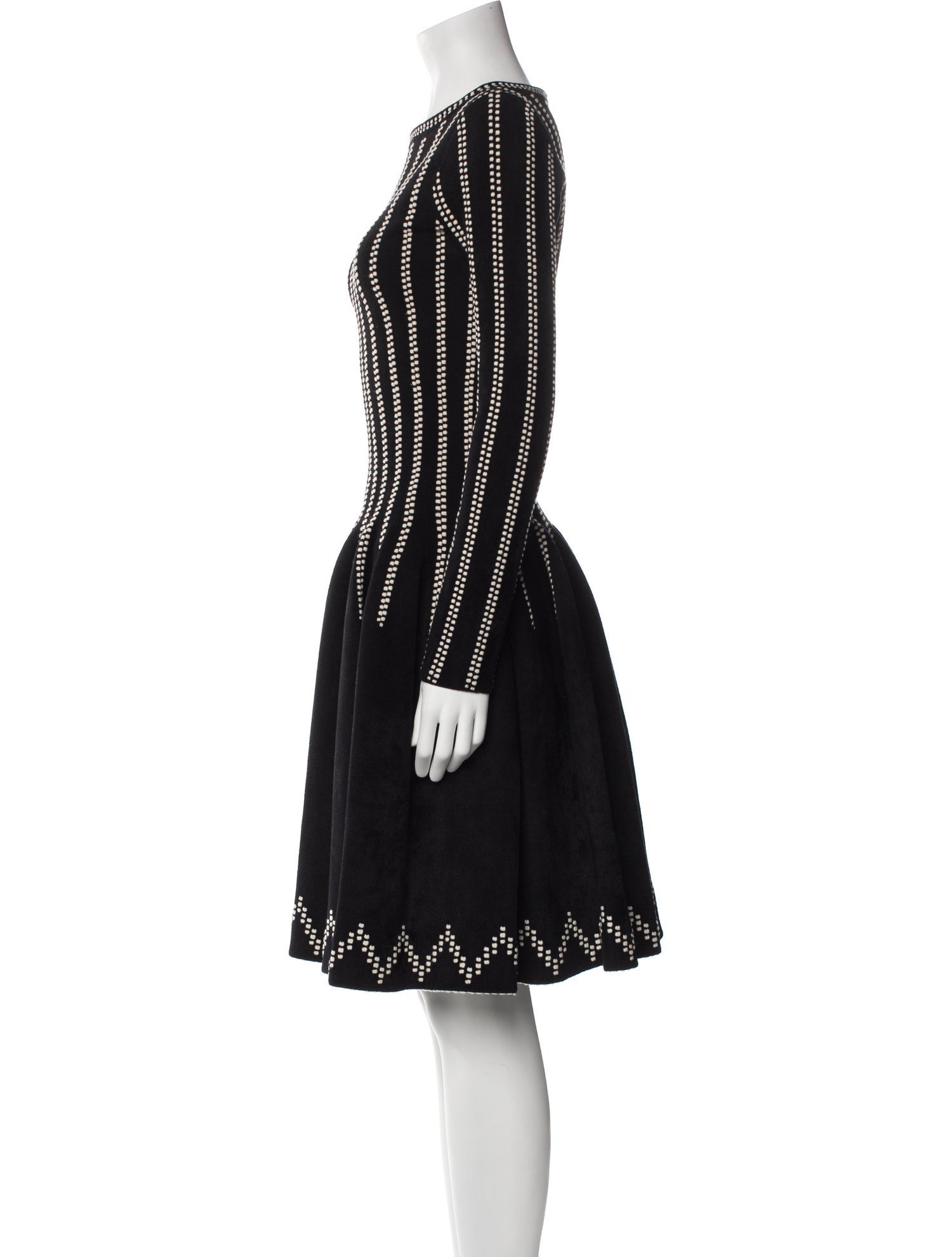 Alaïa Bateau Neckline Knee-Length Dress