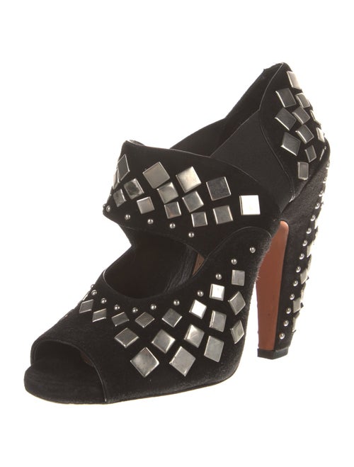 Alaïa Suede Studded Accents Pumps