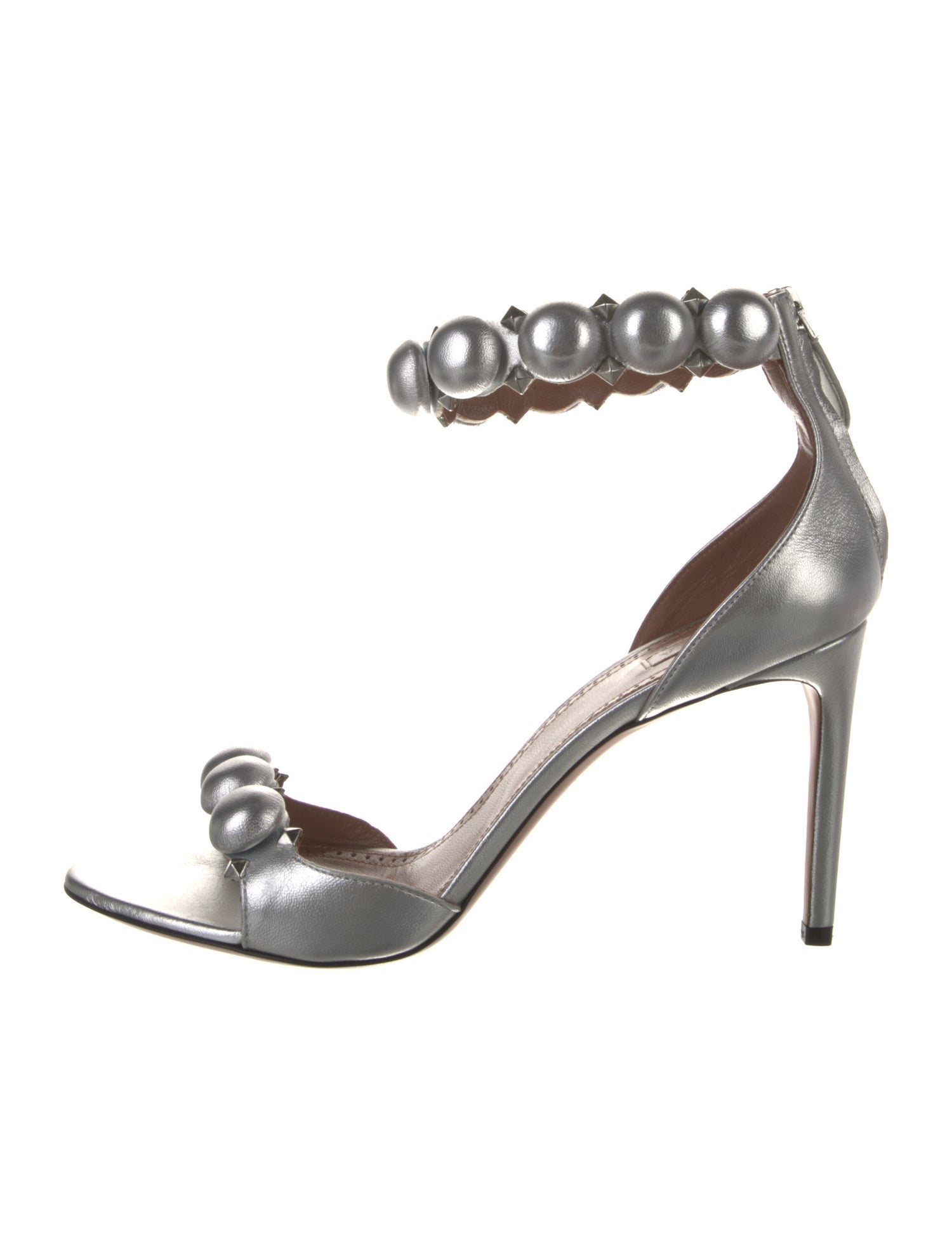 Alaïa Leather Studded Accents Sandals