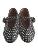 Alaïa Leather Crystal Embellishments Loafers