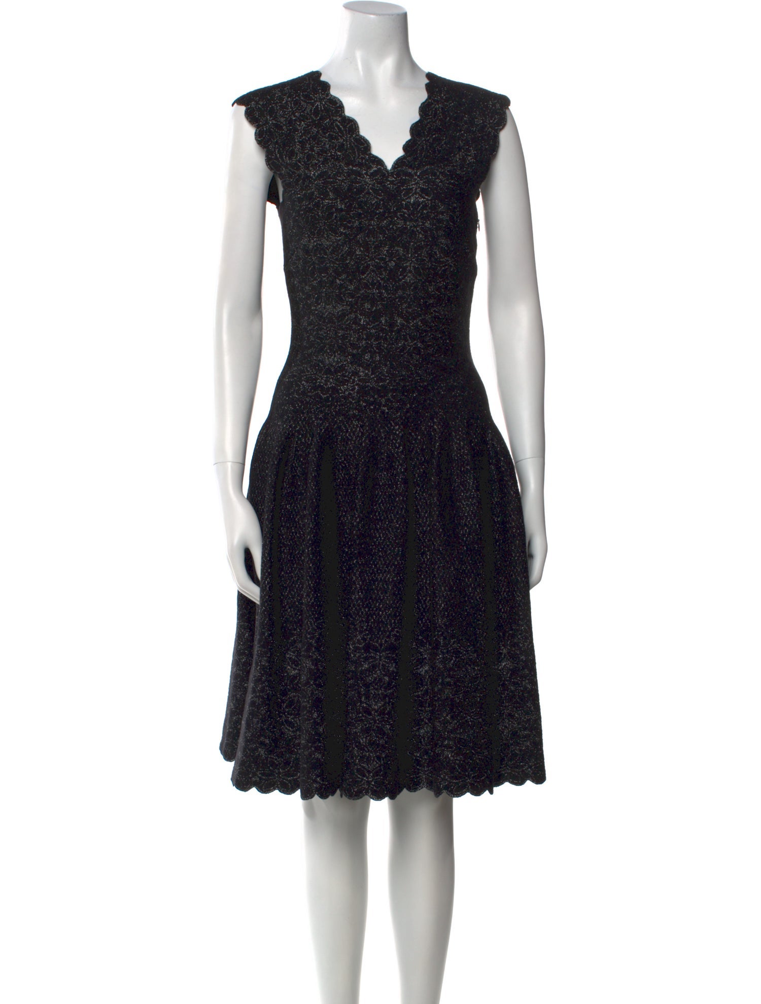 Alaïa Lace Pattern Knee-Length Dress