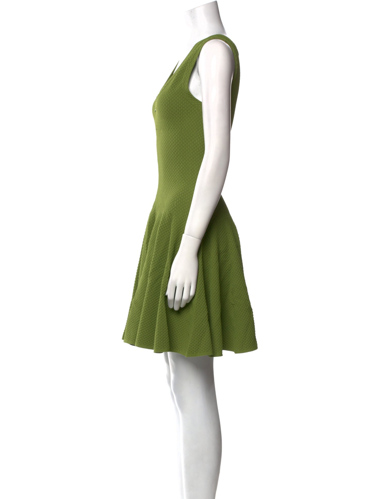 Alaïa V-Neck Mini Dress