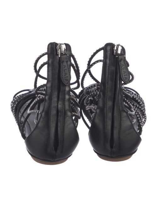 Alaïa Leather Gladiator Sandals