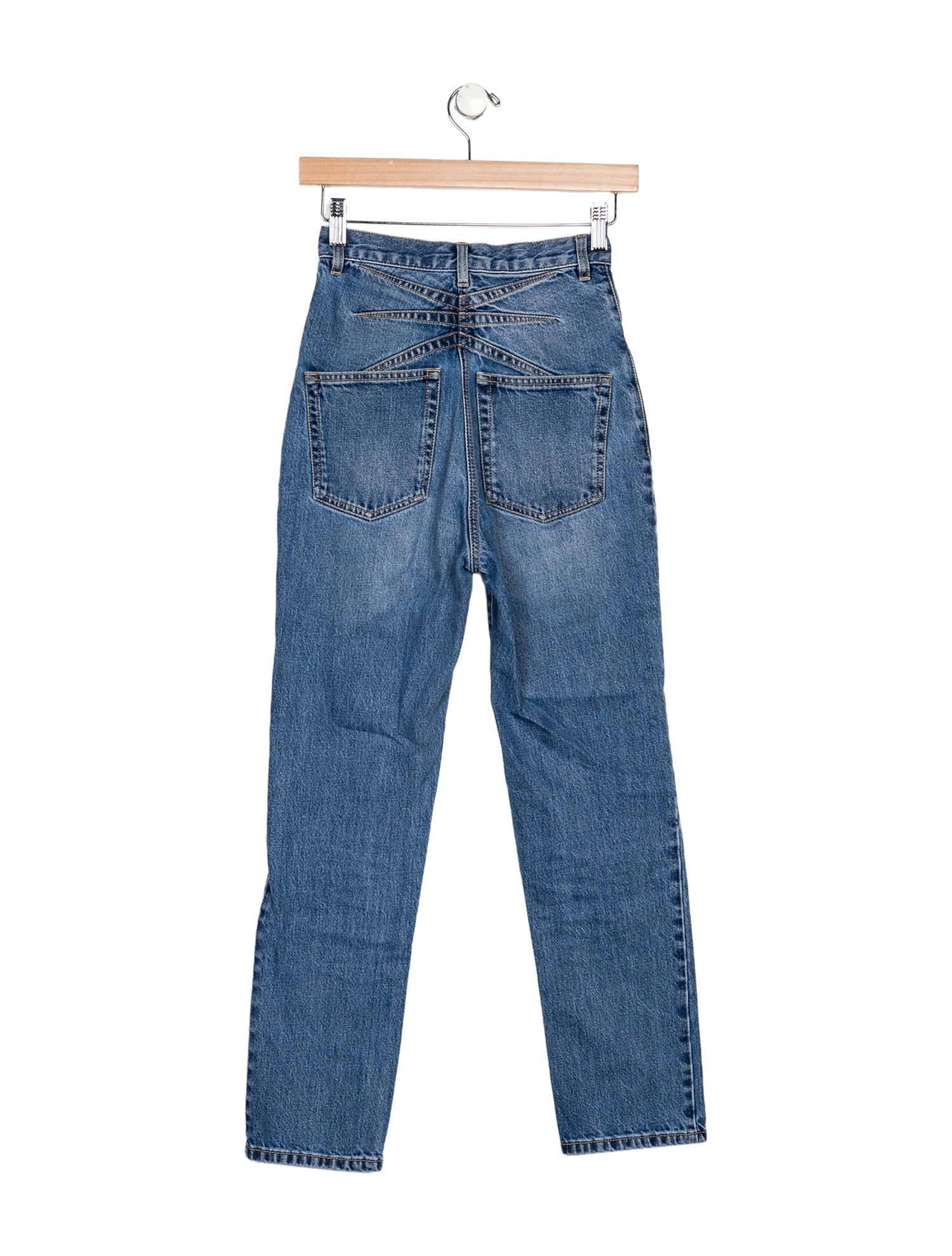 Alaïa High-Rise Straight Leg Jeans