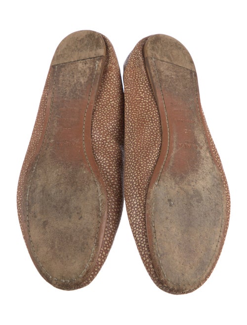Alaïa Embossed Leather Printed Ballet Flats