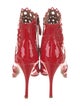 Alaïa Patent Leather Lasercut Accents Boots