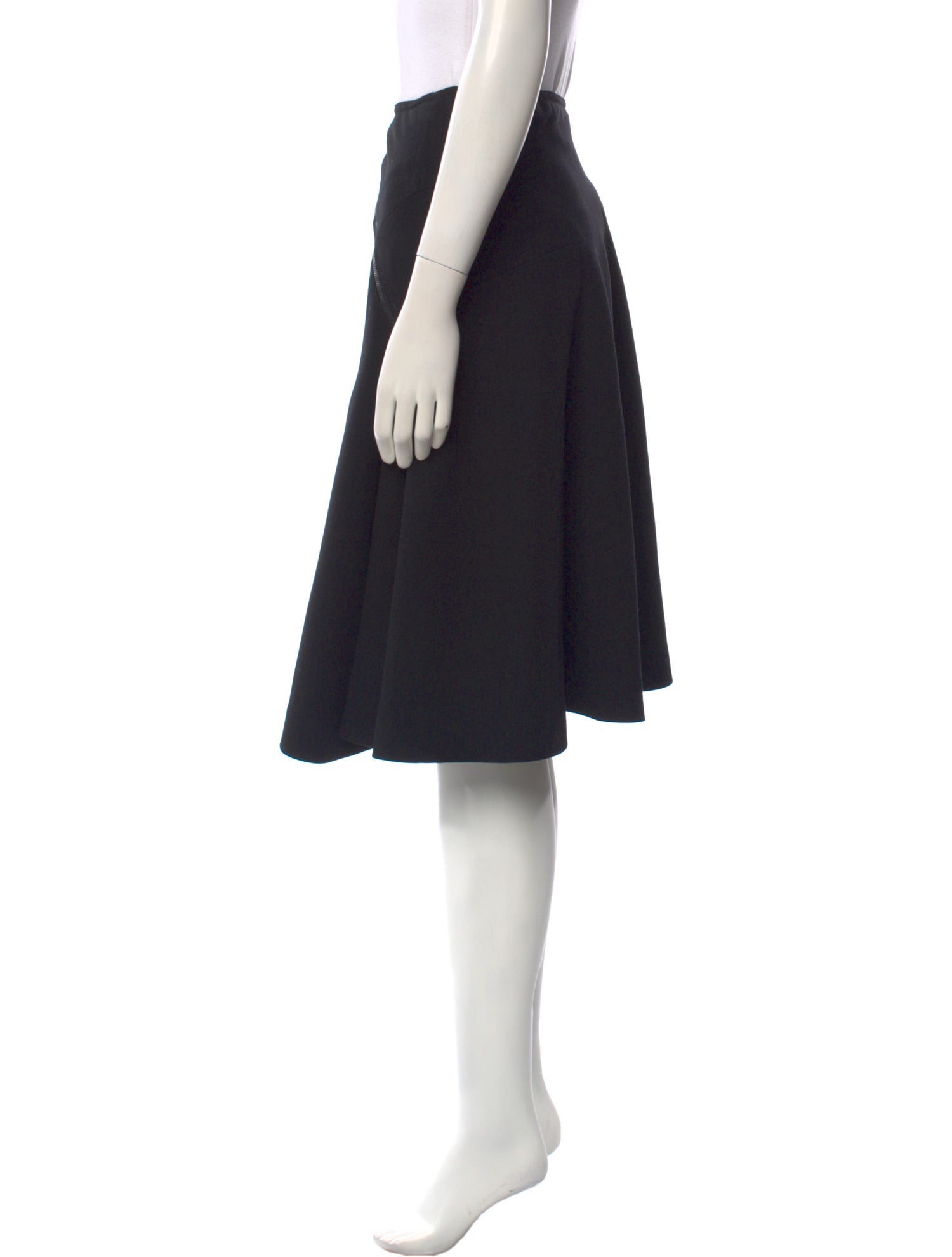 Alaïa Wool Knee-Length Skirt