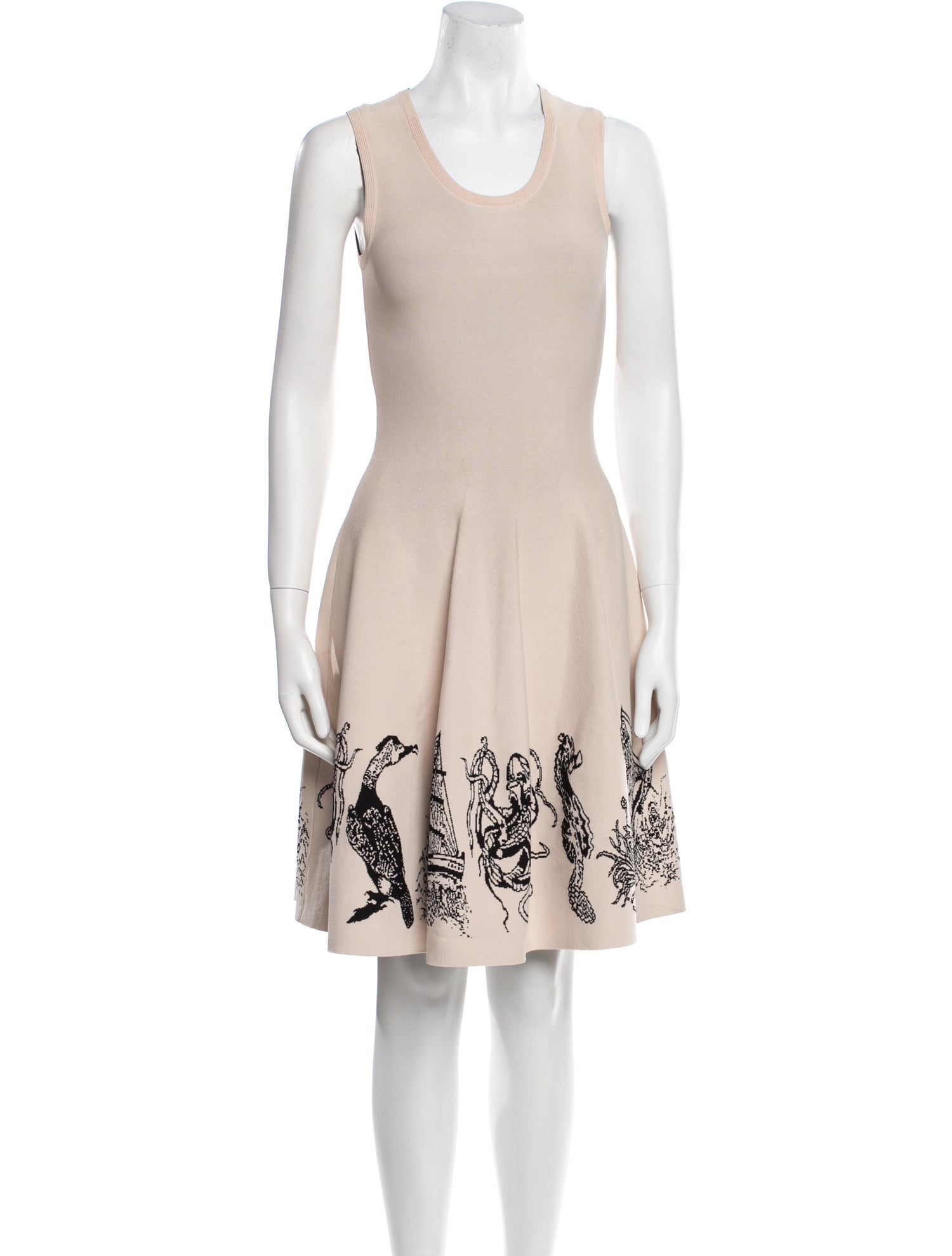 Alaïa Printed Knee-Length Dress