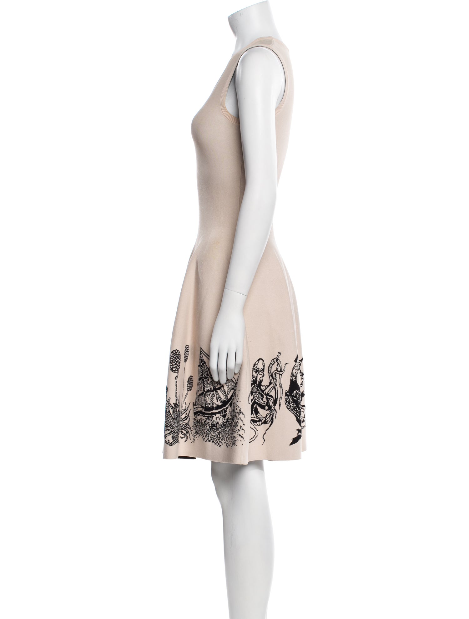 Alaïa Printed Knee-Length Dress