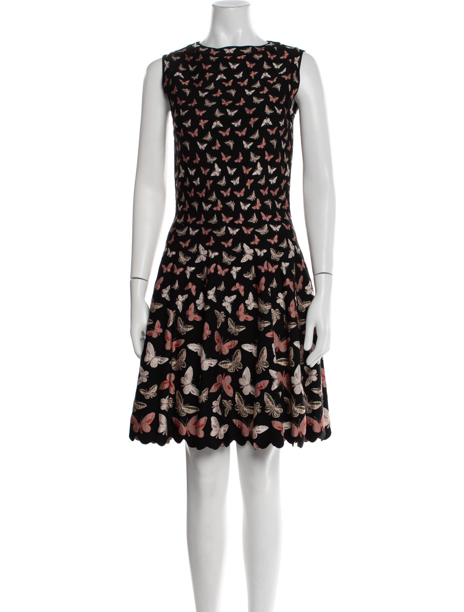 Alaïa Lace Pattern Knee-Length Dress