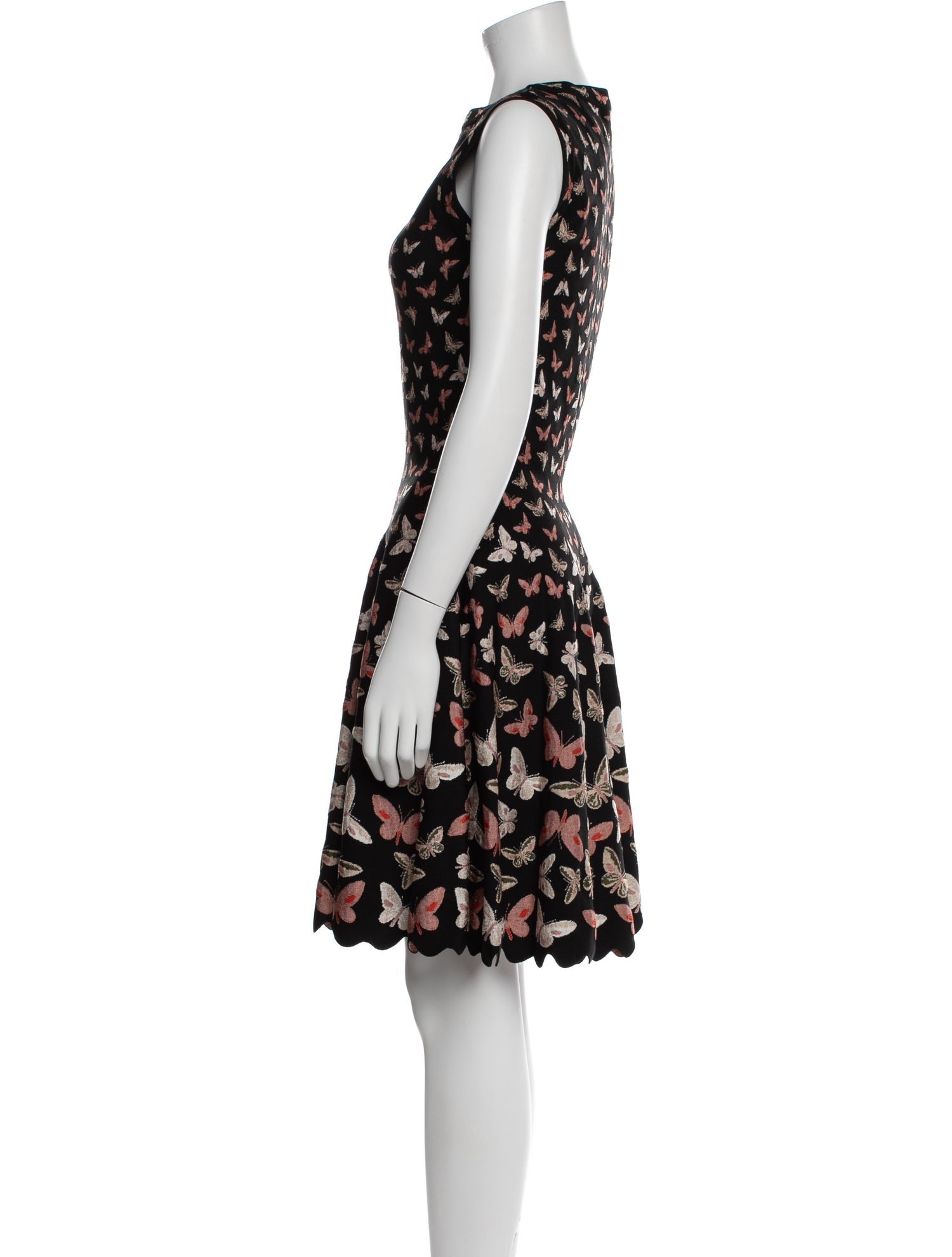 Alaïa Lace Pattern Knee-Length Dress