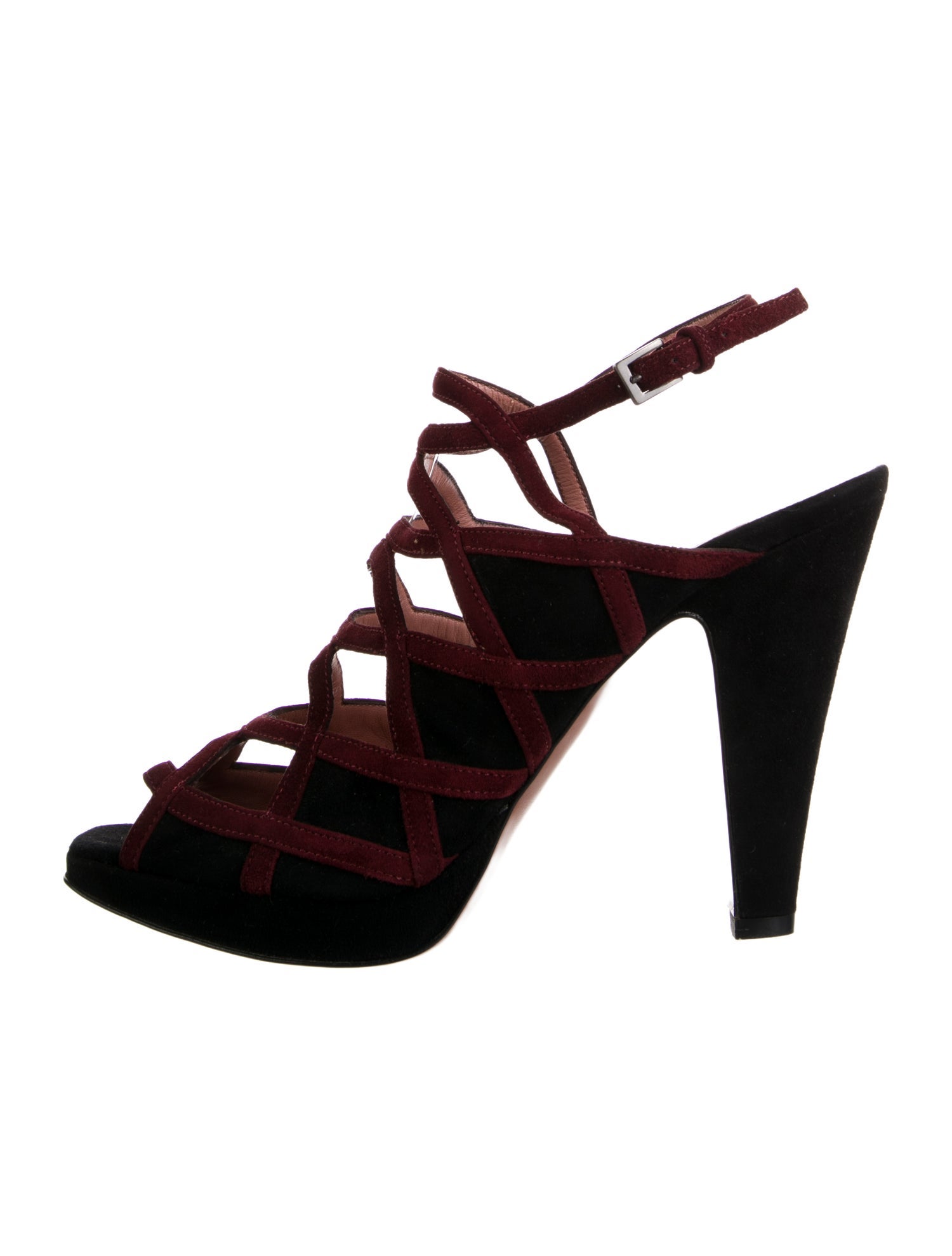 Alaïa Suede Slingback Sandals