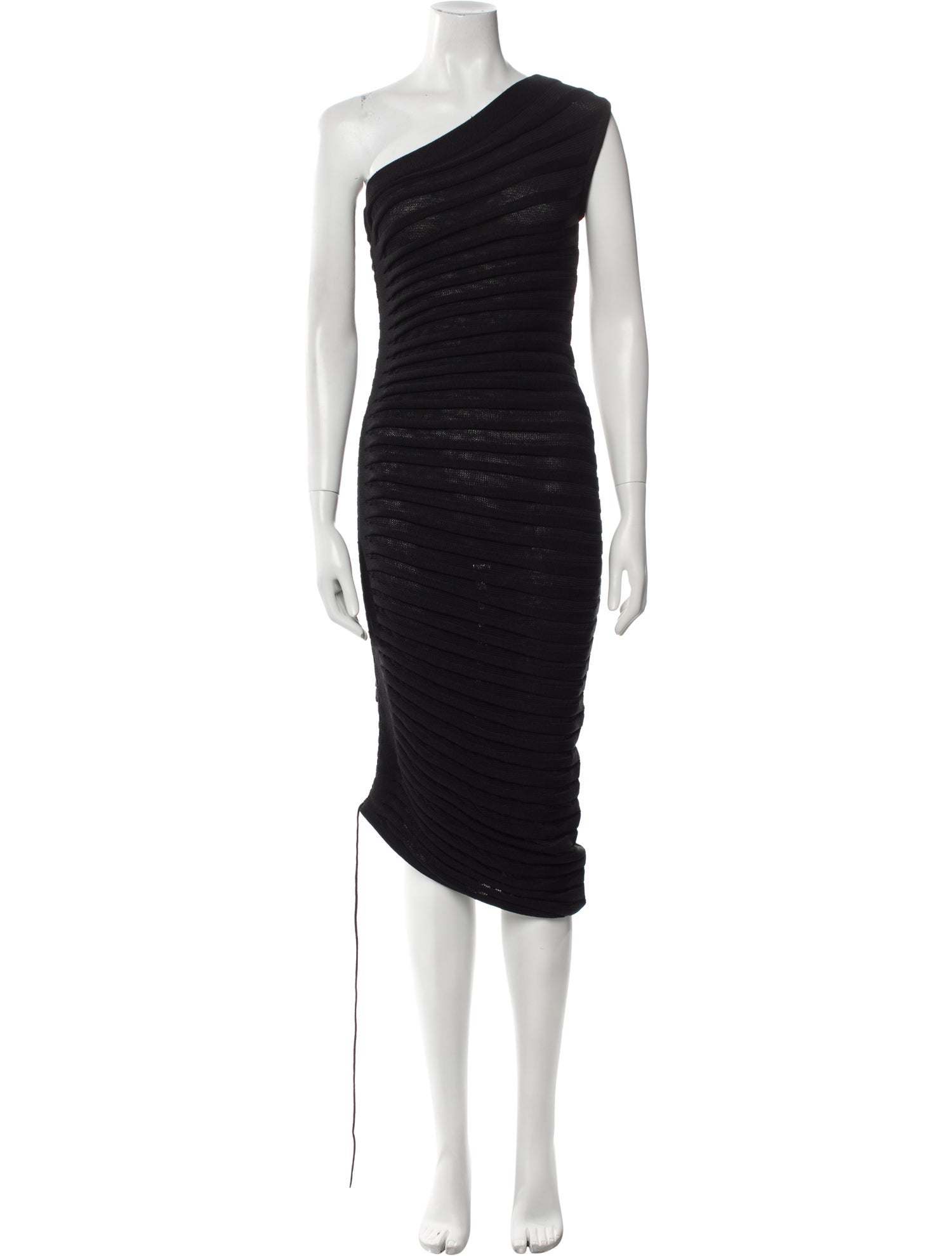 Alaïa One-Shoulder Midi Length Dress