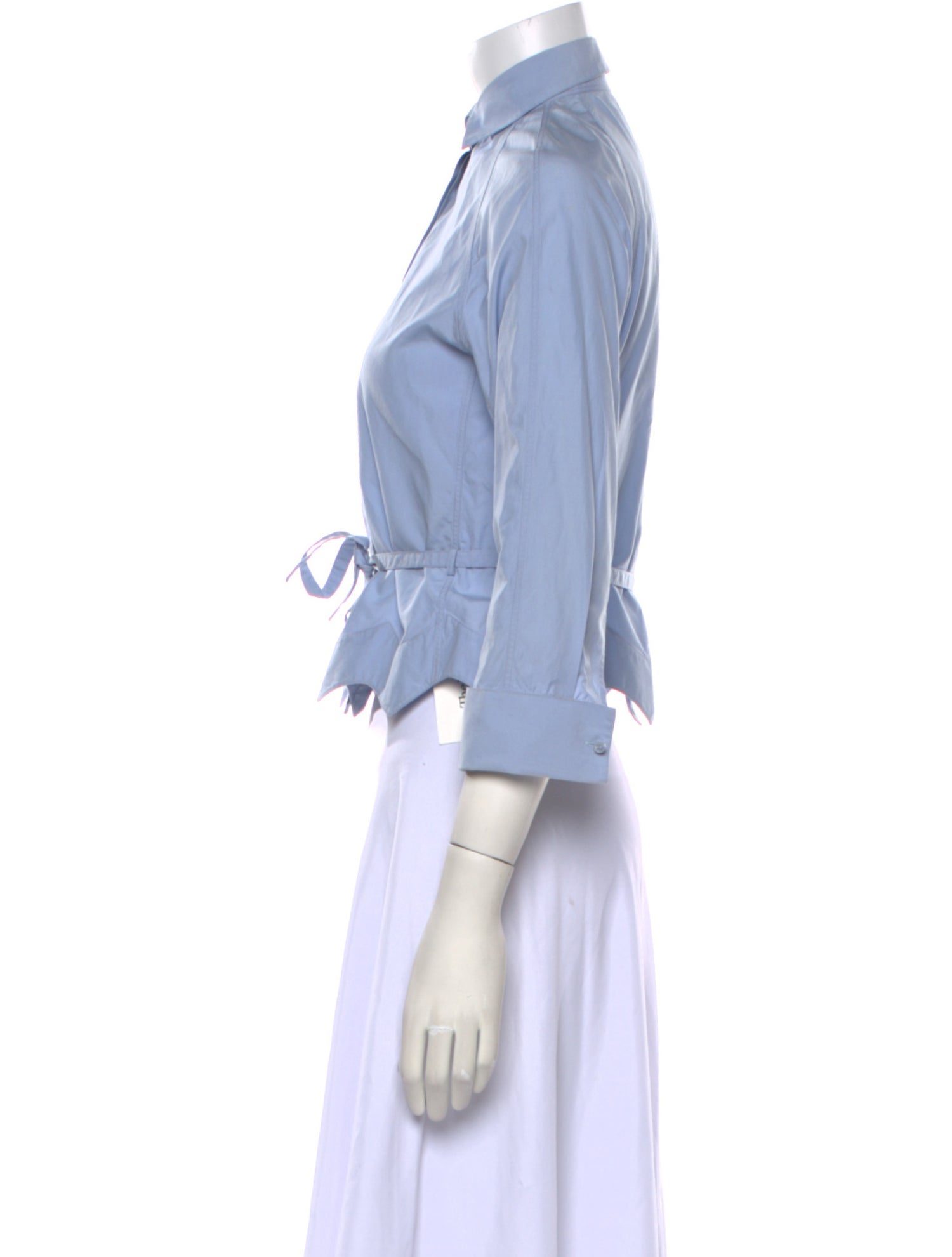 Alaïa Three-Quarter Sleeve Crop Top