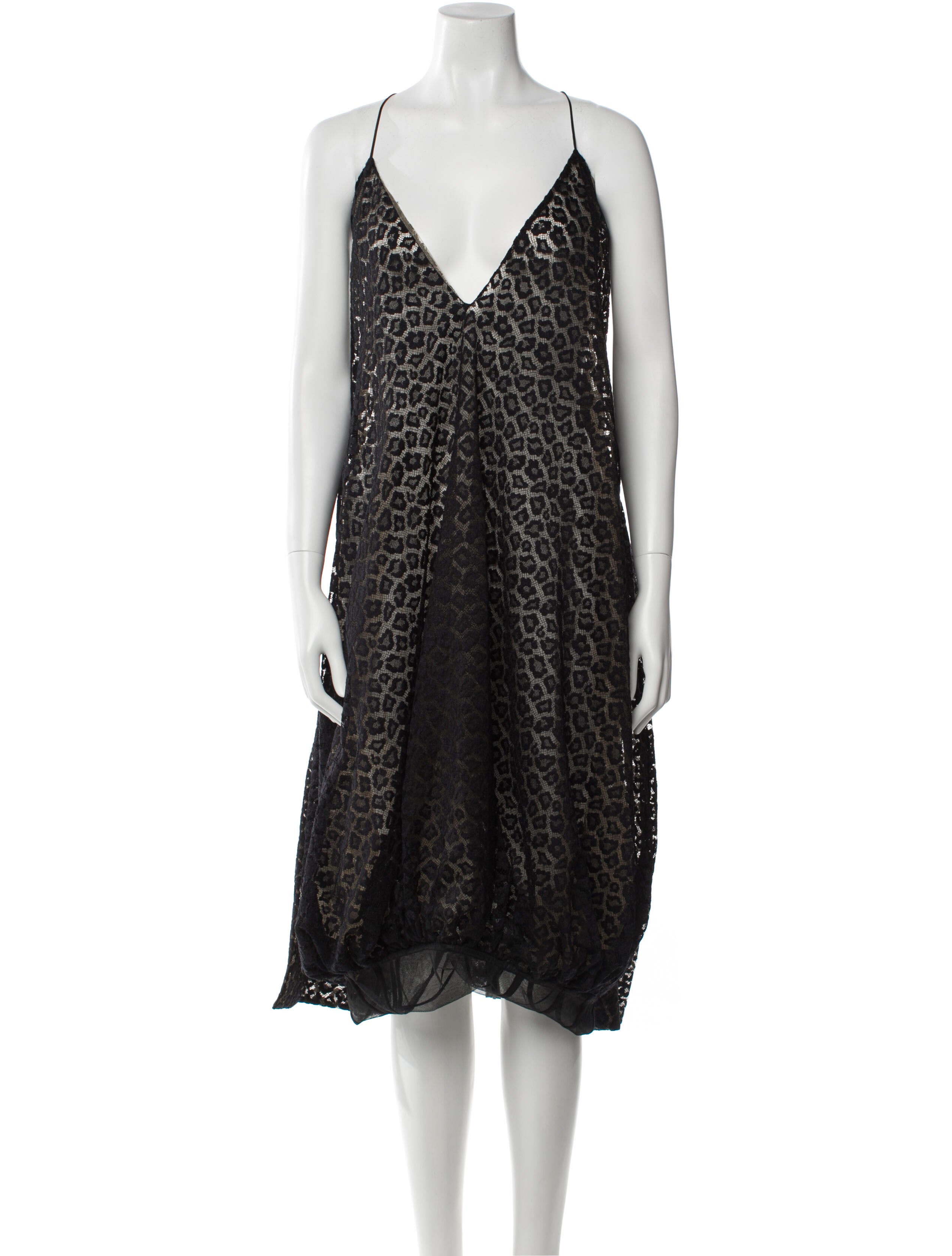 Alaïa Animal Print Long Dress