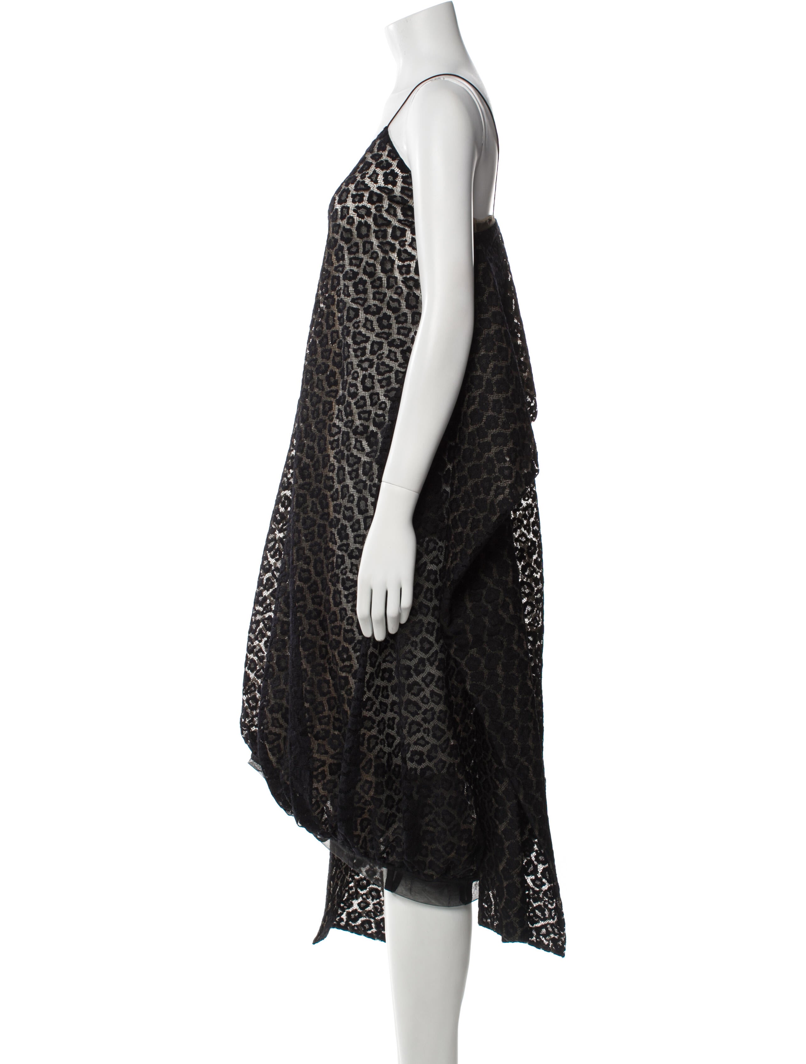Alaïa Animal Print Long Dress