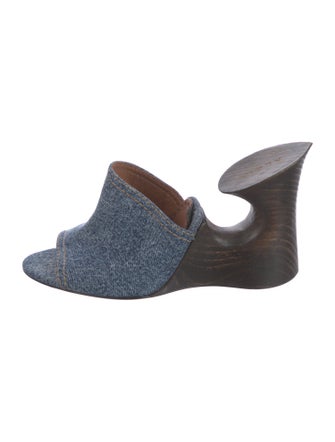 Alaïa Denim Mules