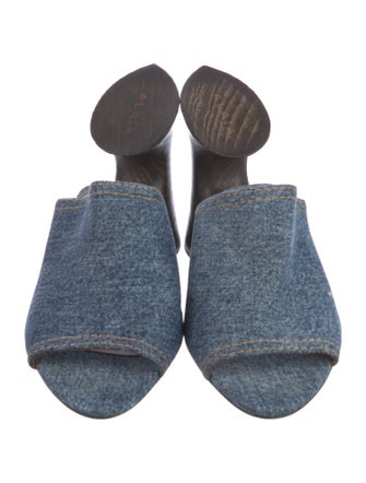 Alaïa Denim Mules