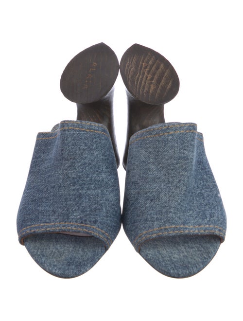 Alaïa Denim Mules