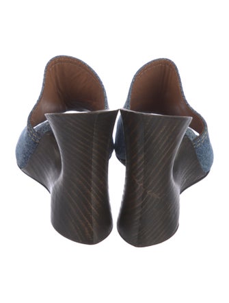 Alaïa Denim Mules