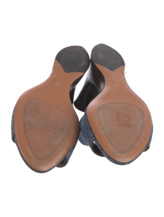 Alaïa Denim Mules