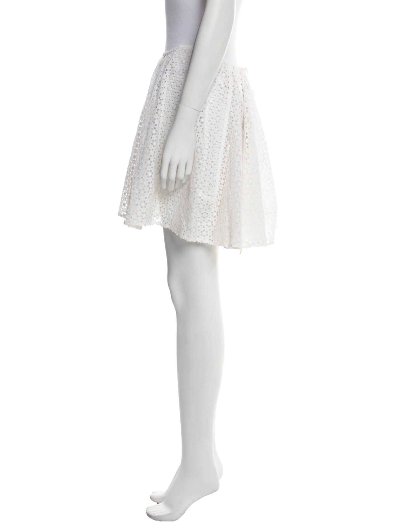 Alaïa Lace Pattern Mini Skirt