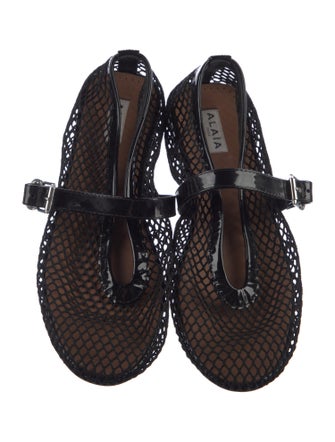 Alaïa Mesh Mary Jane Flats