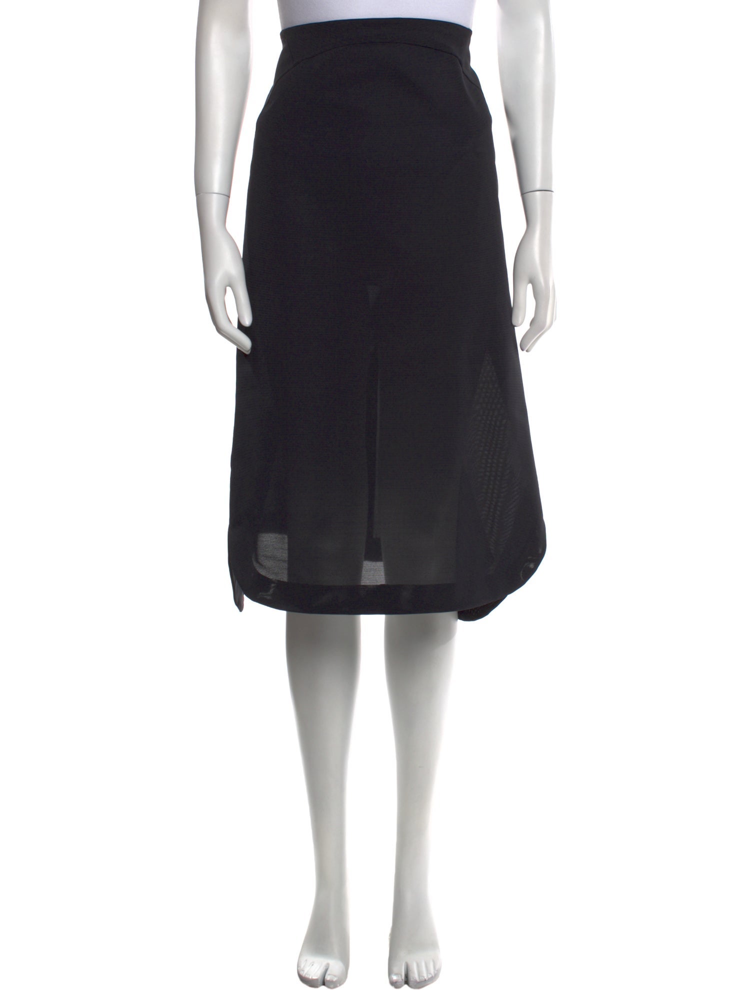 Alaïa Wool Knee-Length Skirt