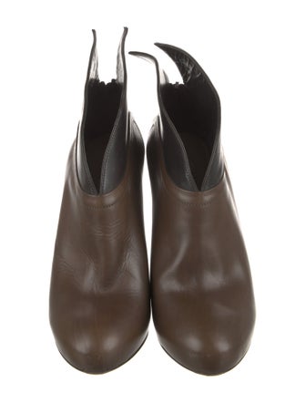 Alaïa Leather Colorblock Pattern Boots