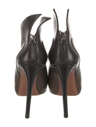 Alaïa Leather Colorblock Pattern Boots