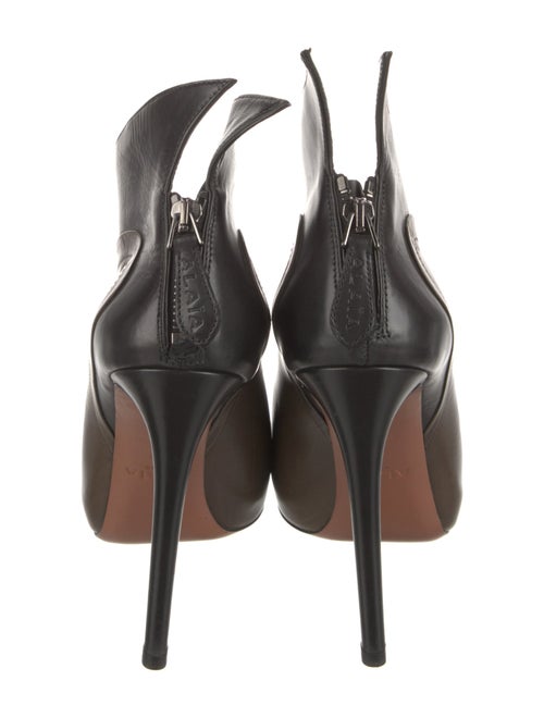 Alaïa Leather Colorblock Pattern Boots