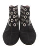 Alaïa Suede Eyelet Trim Boots