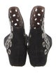 Alaïa Suede Eyelet Trim Boots