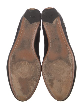 Alaïa Suede Eyelet Trim Boots