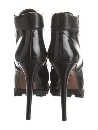 Alaïa Patent Leather Combat Boots