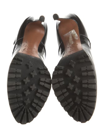 Alaïa Patent Leather Combat Boots