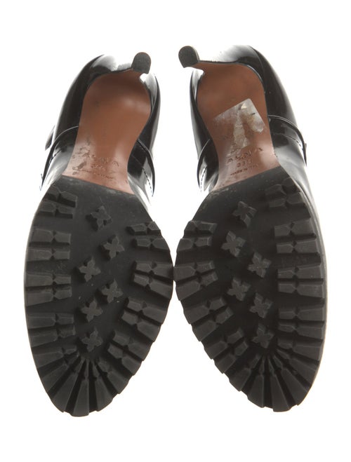 Alaïa Patent Leather Combat Boots