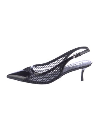 Alaïa Mesh Slingback Pumps