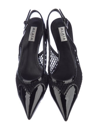 Alaïa Mesh Slingback Pumps