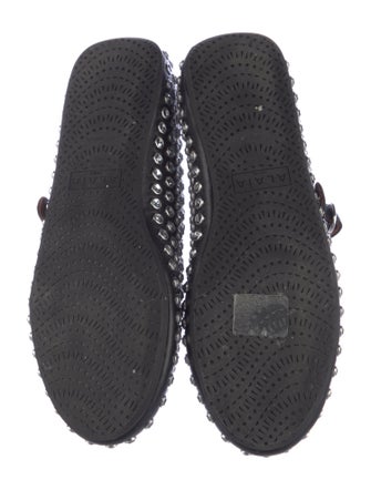 Alaïa Mary Jane Leather Mary Jane Flats